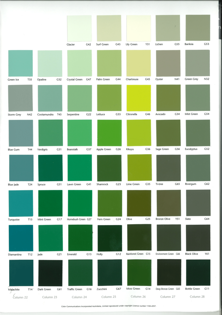 Jotun Australian standard colour chart – AS 2700 S – 2011 – marine ...